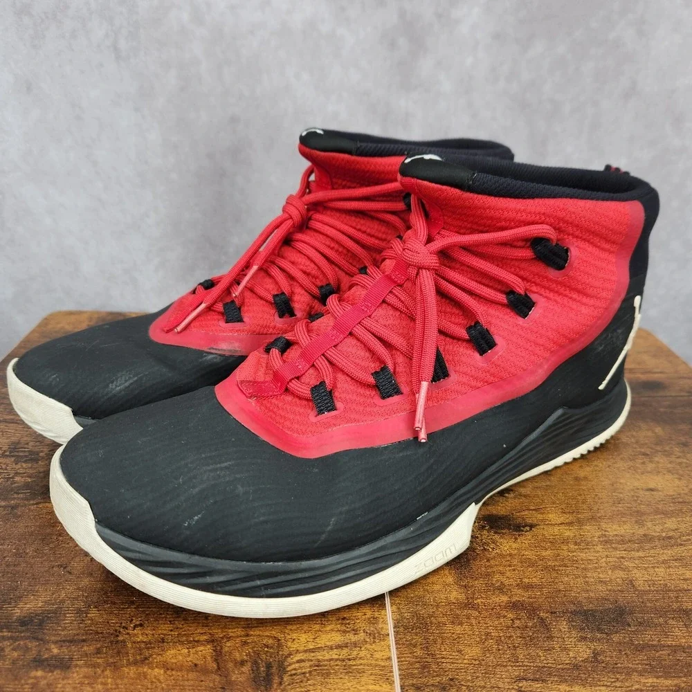 Jordan Ultra Fly‎ 2 Basketball Shoes Mens 14 Black Red Sneakers 897998-001
